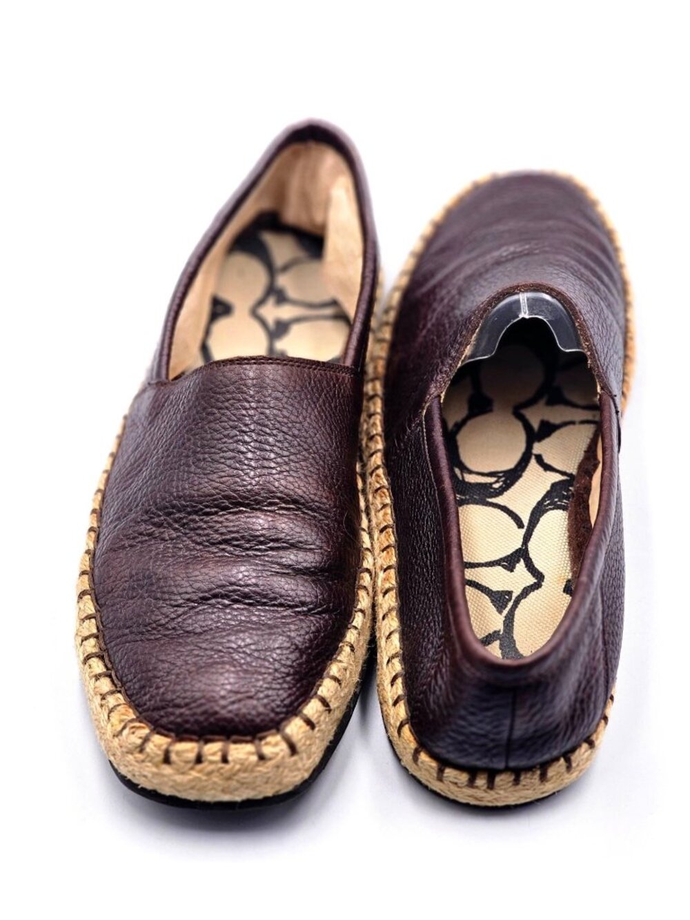 Coach Men's Brown Leather Espadrille Loafers Flats Shoes Size 9.5 3352 - Picture 5 of 16
